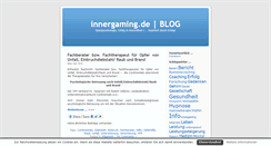 Desktop Screenshot of blog.innergaming.de