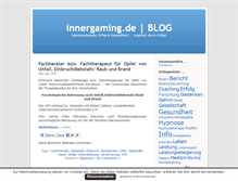Tablet Screenshot of blog.innergaming.de